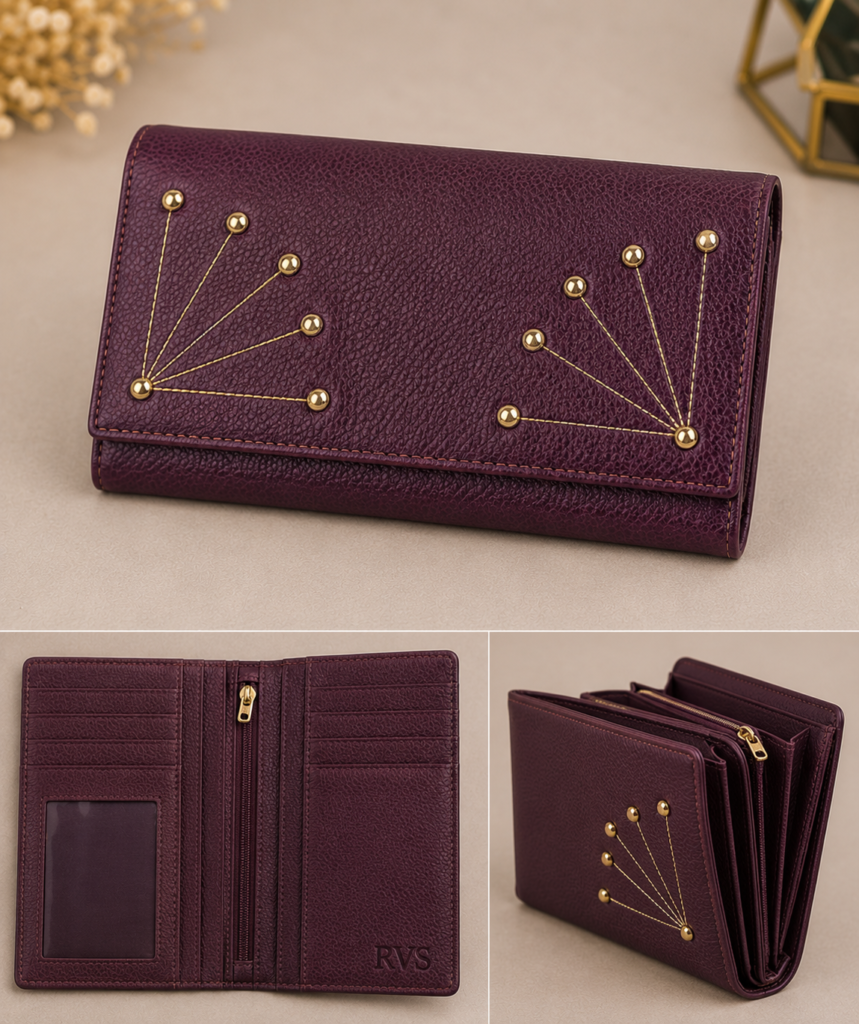 Brown Green Wallet- 2