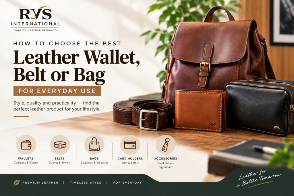 How to Choose a Leather Wallet, Belt or Bag for Everyday Use