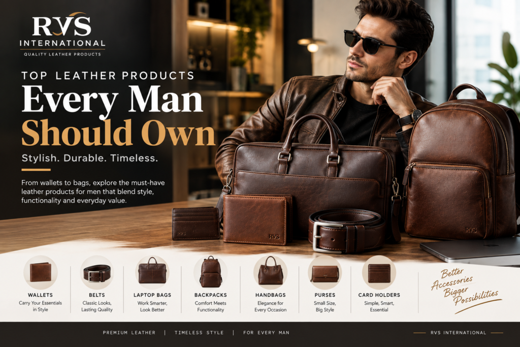 Top Leather Products Every Man Should Own