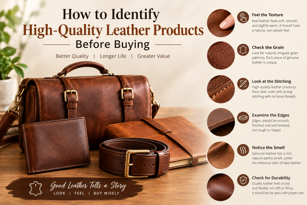 How to Identify High-Quality Leather Products Before Buying